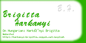 brigitta harkanyi business card